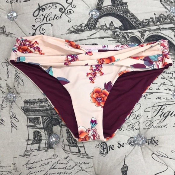 Mossimo Sash Waist Printed Bikini Bottoms - Picture 4 of 5